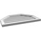 Ekena Millwork Octagonal Top Surface Mount PVC Gable Vent w/ 2"W x 1-1/2"P Brickmould Frame, 28"W x 18"H GVPOT28X1802SN - alternate 2